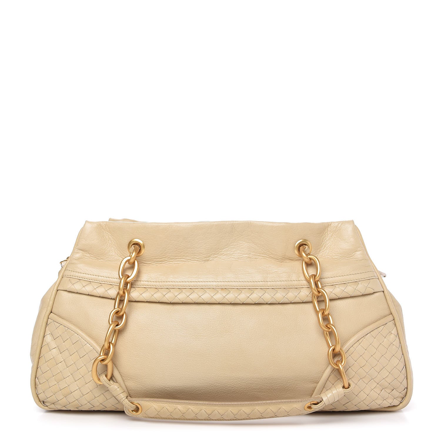 Bottega Veneta Goatskin Intrecciato Satchel Beige 1 of 11