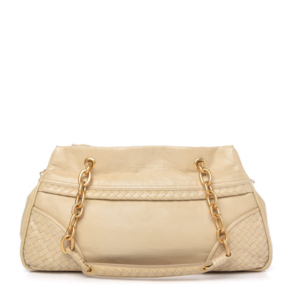 Bottega Veneta Goatskin Intrecciato Satchel Beige 1 of 11