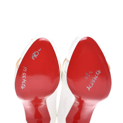Christian Louboutin Patent Shelley 90 Pumps 39 White 8 of 8