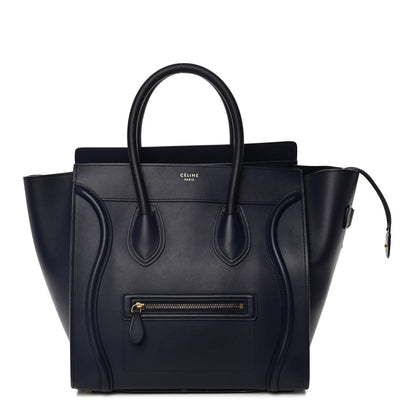 Celine Smooth Calfskin Mini Luggage Ink 1 of 28
