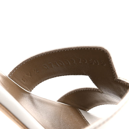 Hermes Calfskin Oasis Sandals 39.5 White 9 of 10