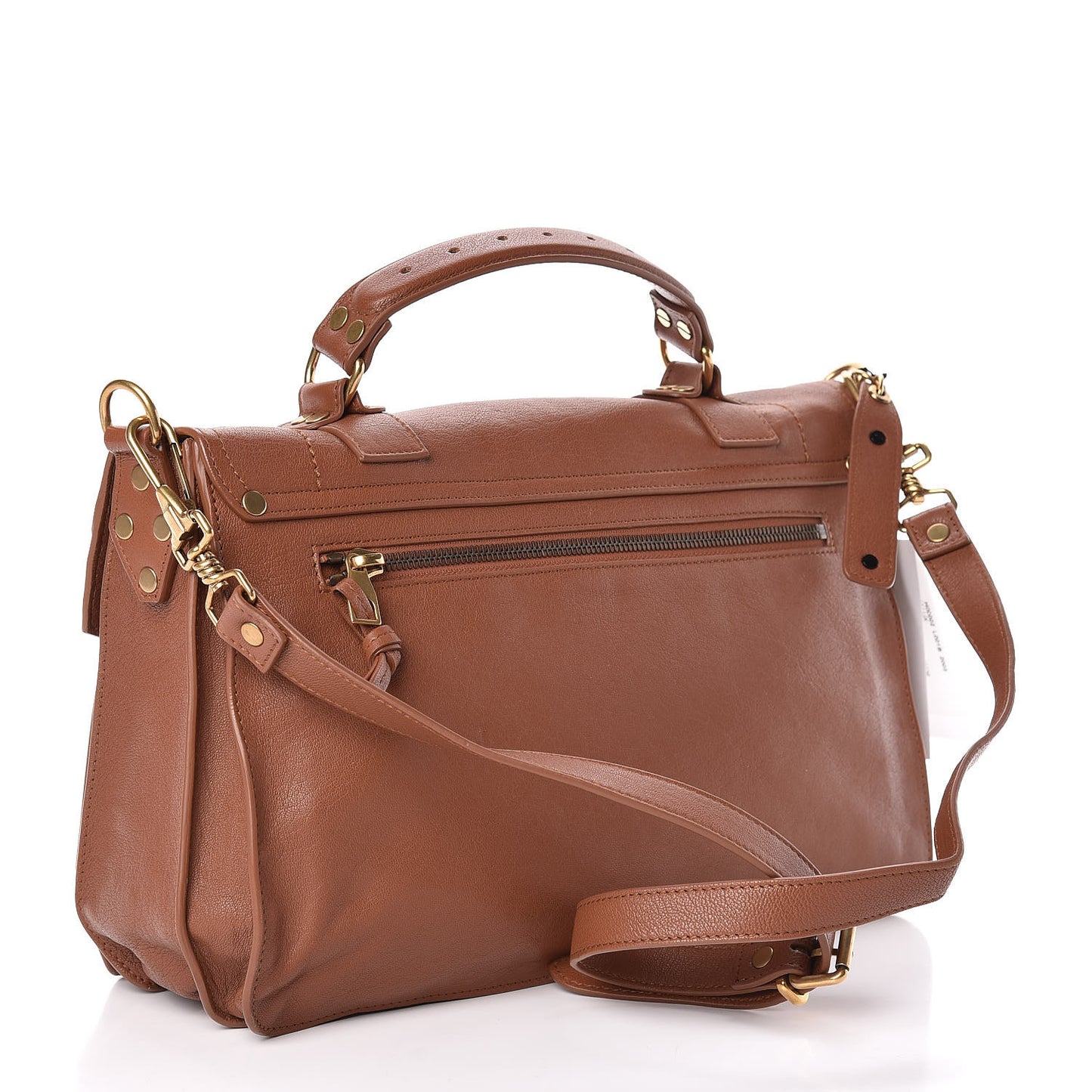 Lambskin Medium PS1 Satchel Saddle