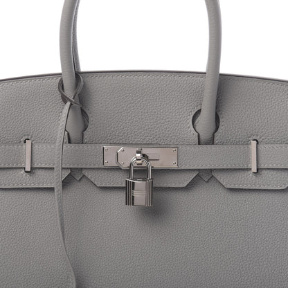 Hermes Togo Birkin 30 Gris Mouette 8 of 11