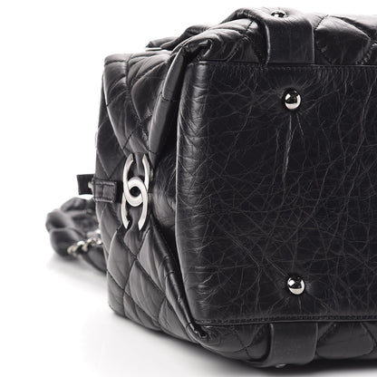 Chanel Distressed Lambskin Small Lady Braid Tote Black 9 of 10