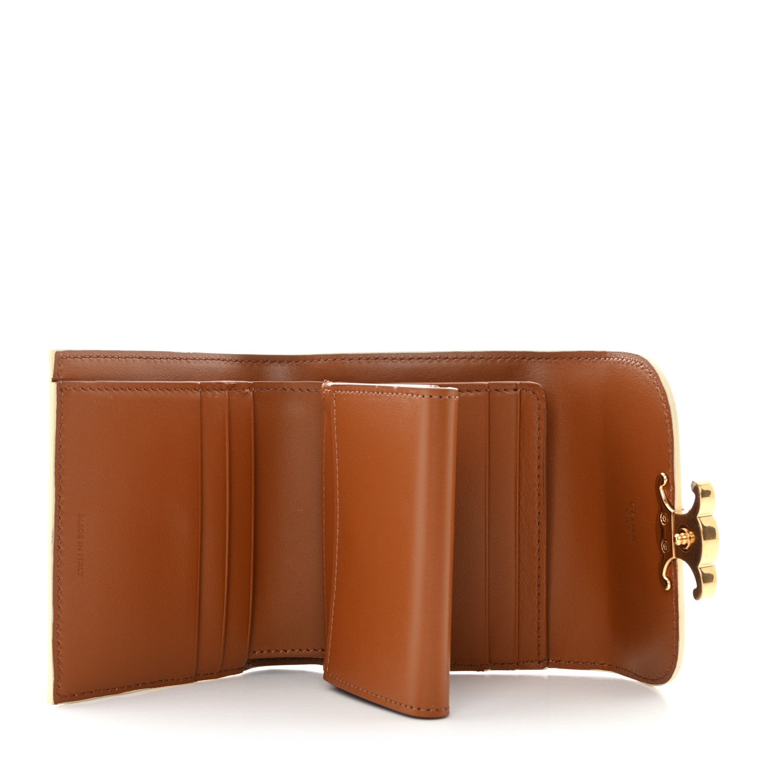 Celine Triomphe Canvas Small Triomphe Wallet White 5 of 10