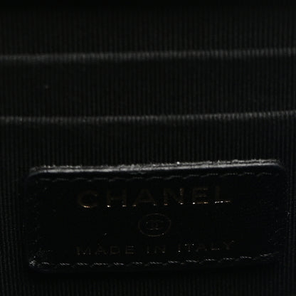 Chanel Lambskin Quilted Mini Trendy CC Clutch With Chain Black 6 of 10