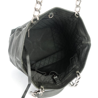 Chanel Distressed Caviar Outdoor Ligne Tote Black 5 of 6
