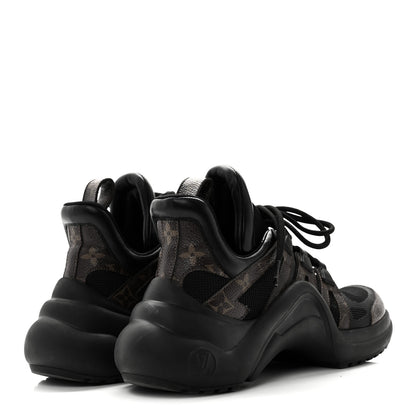 Louis Vuitton Calfskin Patent Monogram LV Archlight Sneakers 38 Black 4 of 8