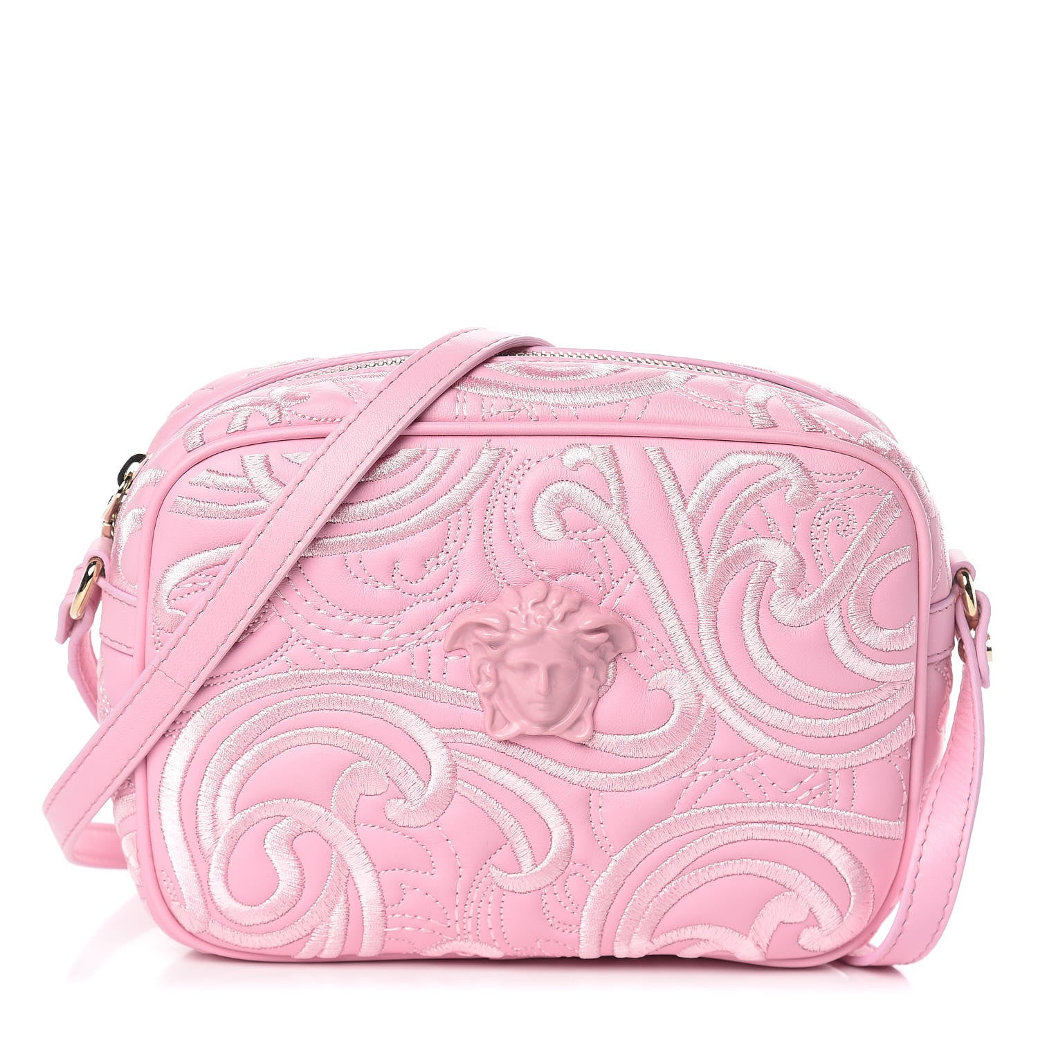 Versace Nappa Barocco Quilted Camera Bag Rosa 1 of 9