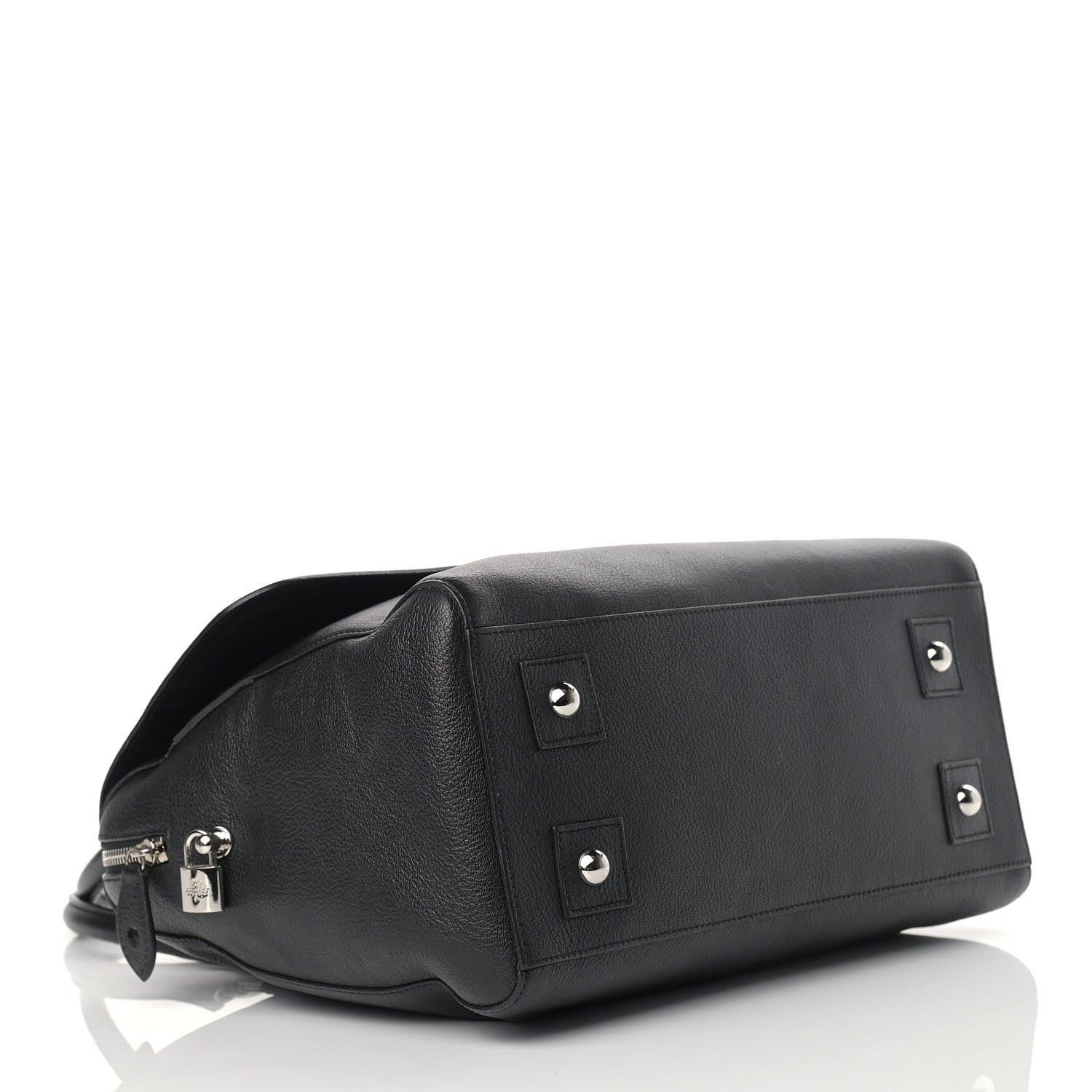Mulberry Glossy Goatskin Medium Del Rey Satchel Black 4 of 14