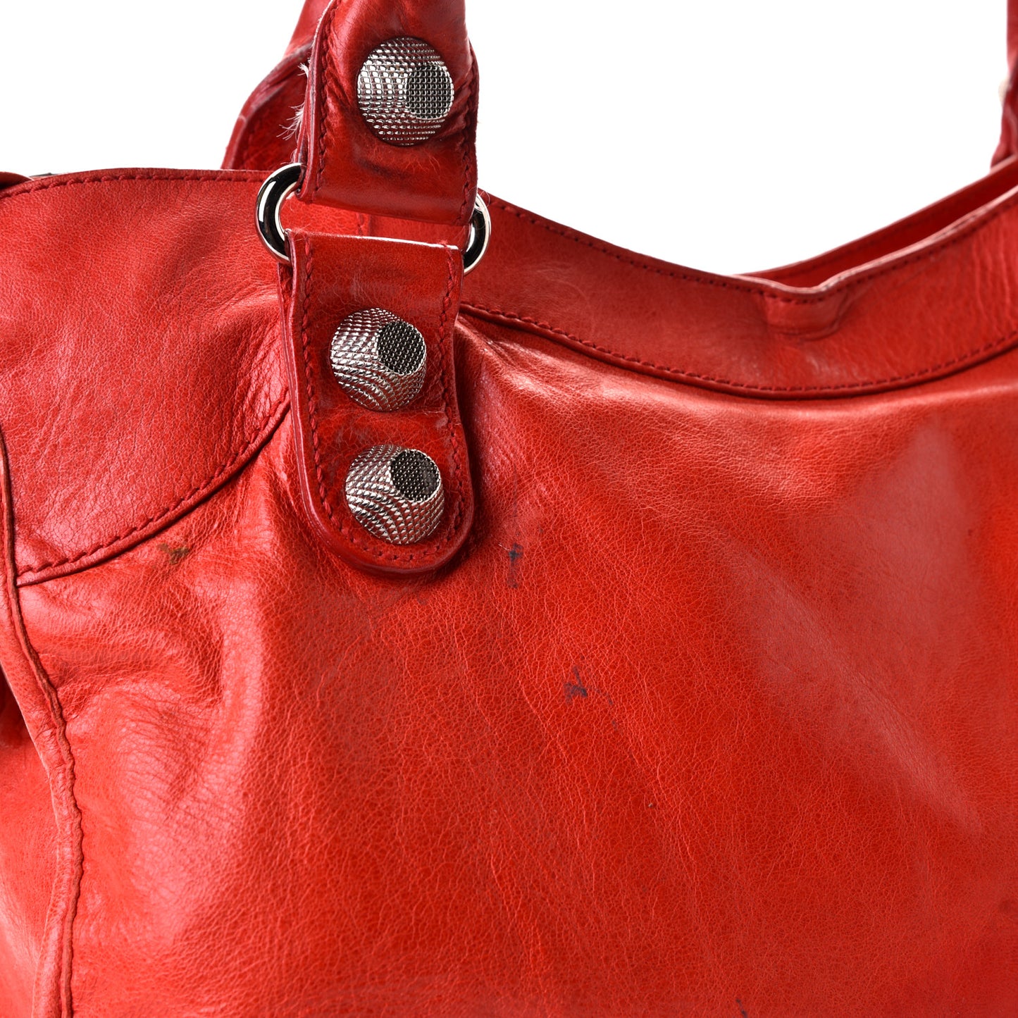 Agneau Giant 21 Silver Hardware City Vermillion