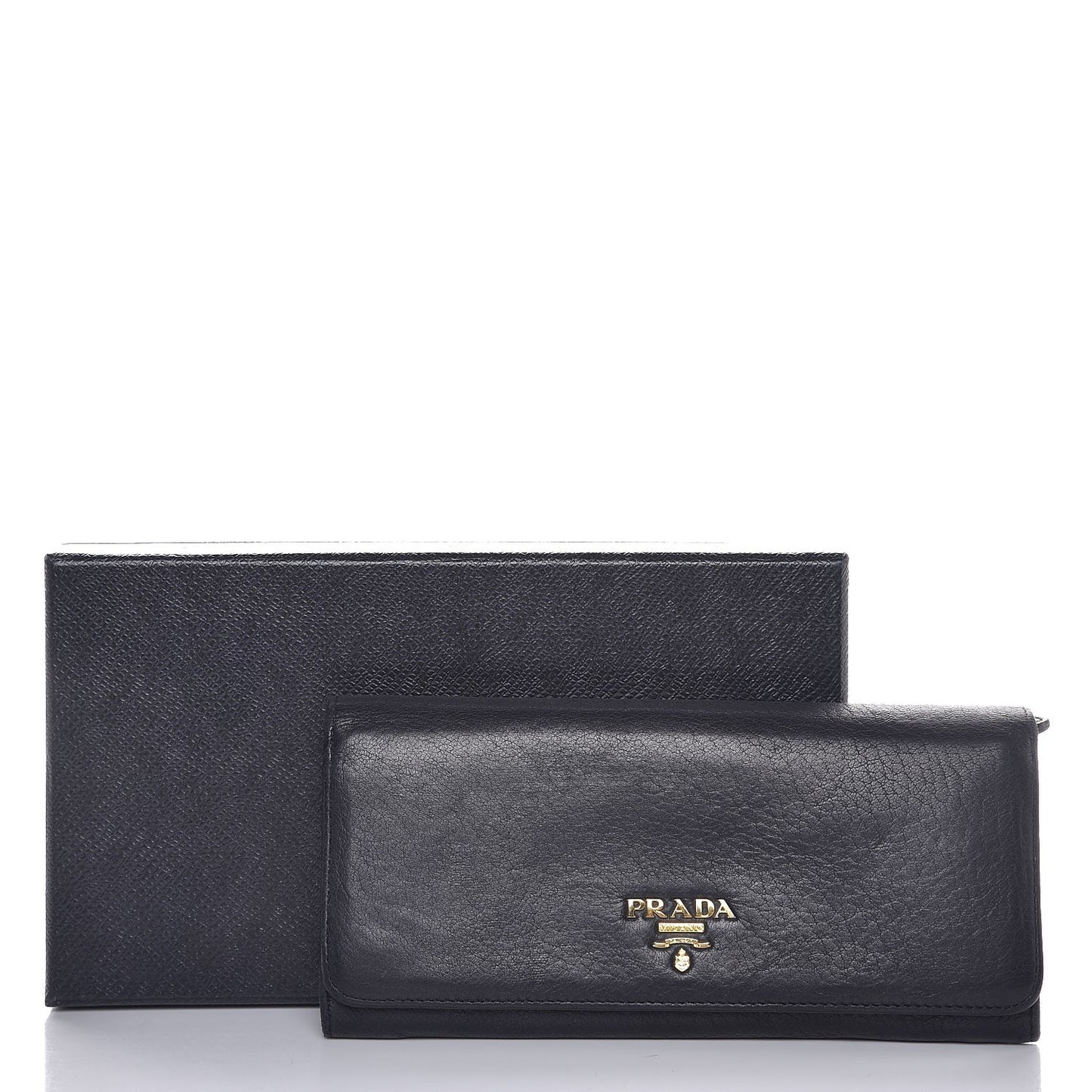 Vitello Phenix Continental Flap Wallet Black