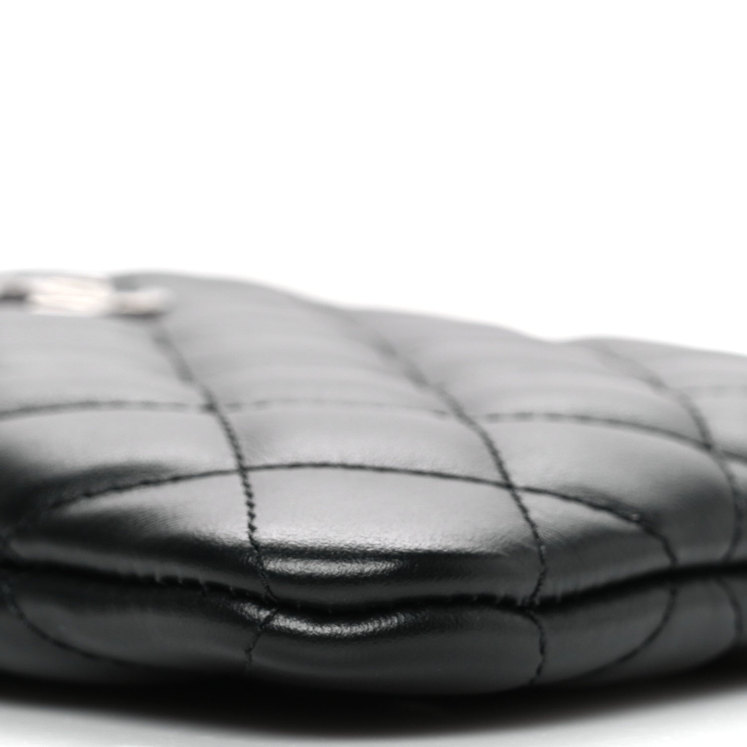 Chanel Lambskin Quilted Uniform Crossbody Bag Black 9 of 10