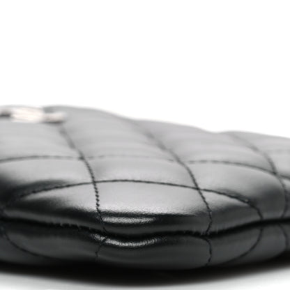Chanel Lambskin Quilted Uniform Crossbody Bag Black 9 of 10