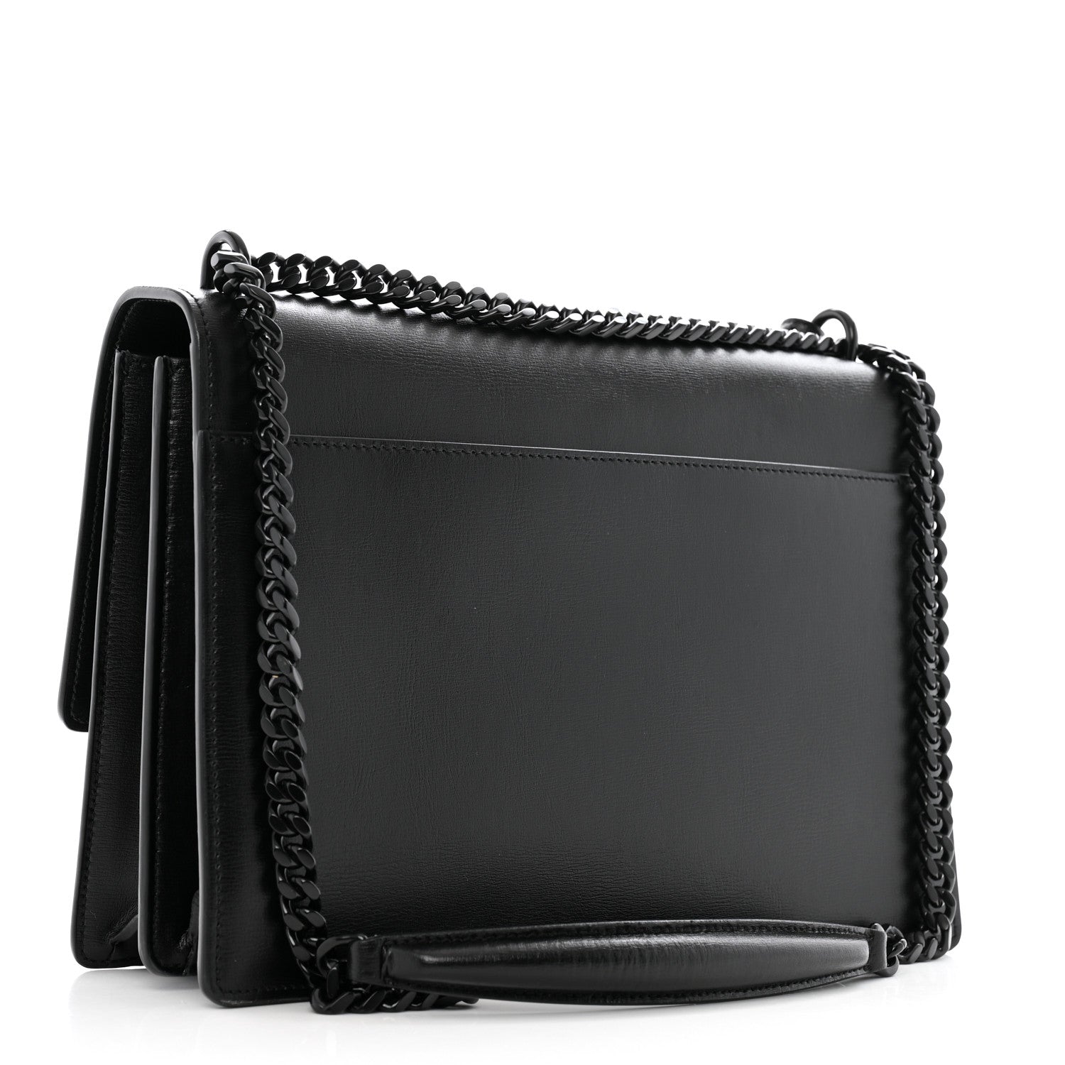 Saint Laurent Calfskin Large Monogram Monochrome Sunset Black 3 of 14