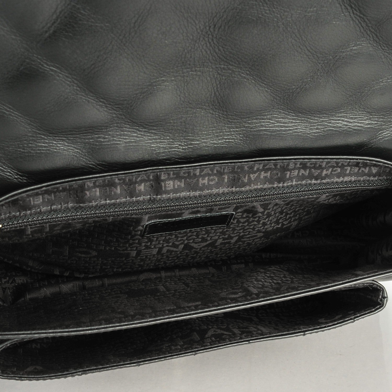 Chanel Lambskin Quilted Accordion Mademoiselle Flap Black 5 of 7