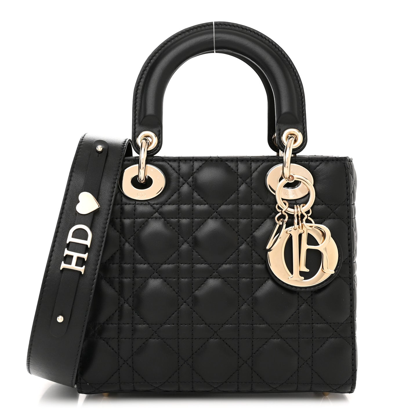 Lambskin Cannage Small My ABCDior Lady Dior Black