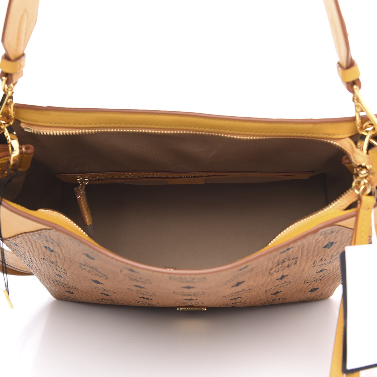 MCM Visetos Medium Klara Hobo Cognac Yellow 5 of 10