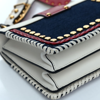 Prada City Calf Denim Cahier Bag Blue Fuoco 16 of 20