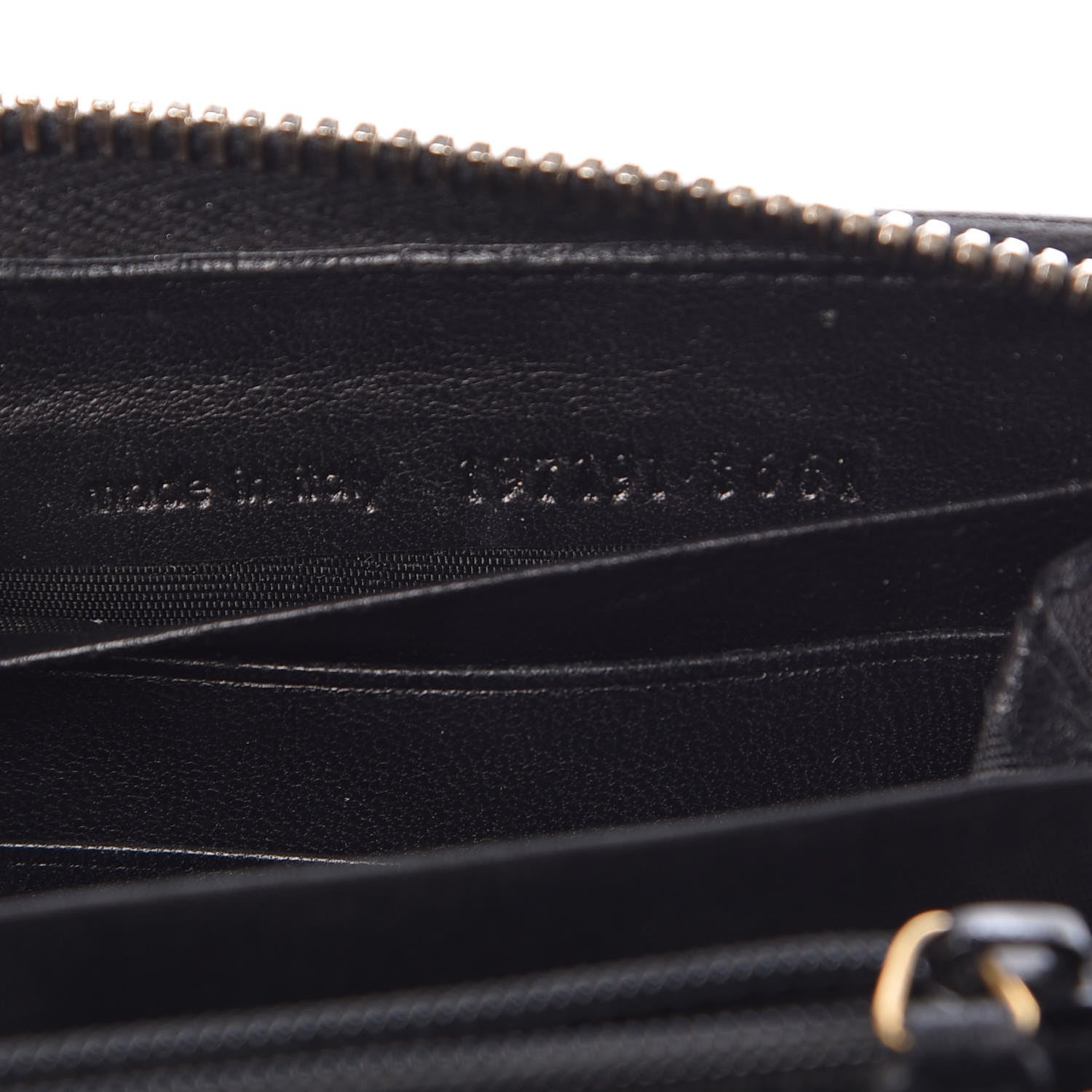 Saint Laurent Patent Y Mail Zip Around Wallet Black 8 of 11