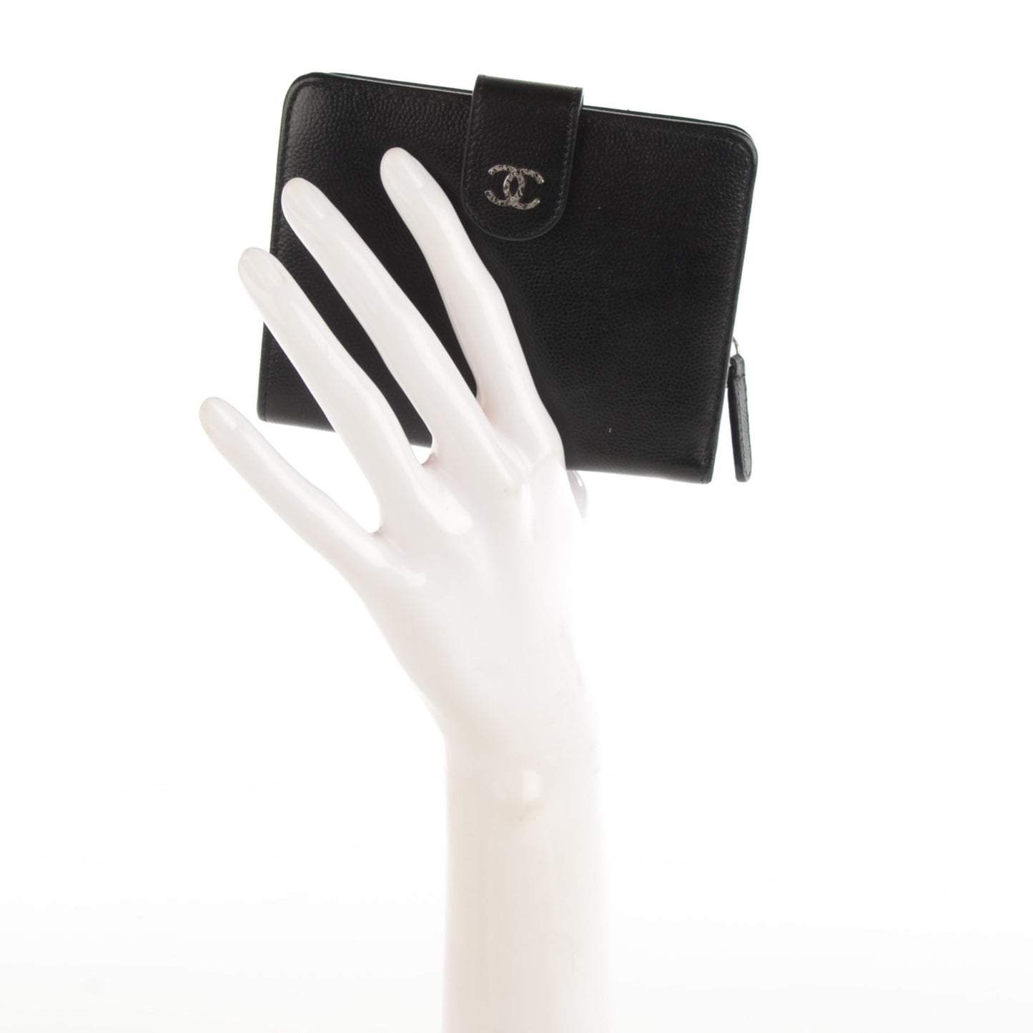 Caviar Sevruga Zip Pocket Wallet Black