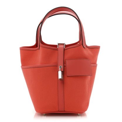 Hermes Toile Goeland Swift Cargo Picotin Lock 18 Orange Field 1 of 10