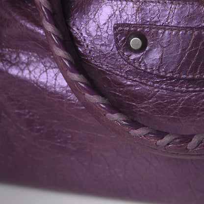 Balenciaga Agneau Classic Hardware City Metallic Purple 11 of 14