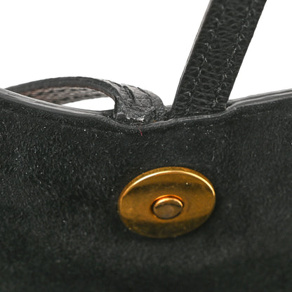 Christian Dior Grained Calfskin Saddle Chain Wallet Pouch Black 13 of 13
