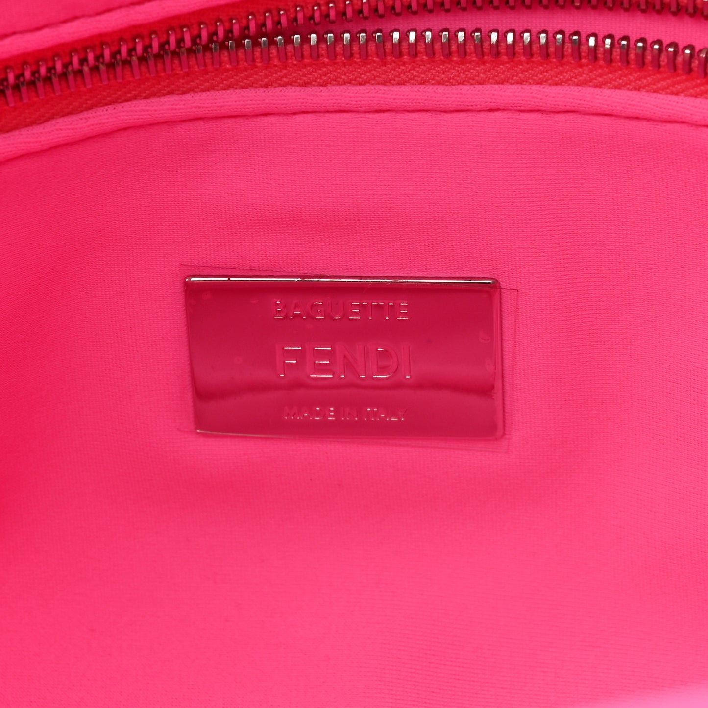 Lycra FF 1974 Embossed Baguette Rosa Fluo
