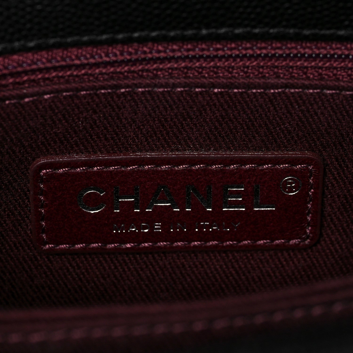Chanel Caviar Chevron Quilted Mini Coco Handle Flap Black 5 of 8