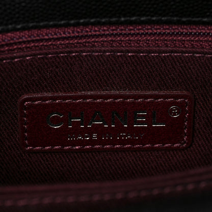 Chanel Caviar Chevron Quilted Mini Coco Handle Flap Black 5 of 8
