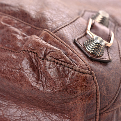 Balenciaga Agneau Giant 21 Rose Gold Hardware Day Hobo Castagna 8 of 18