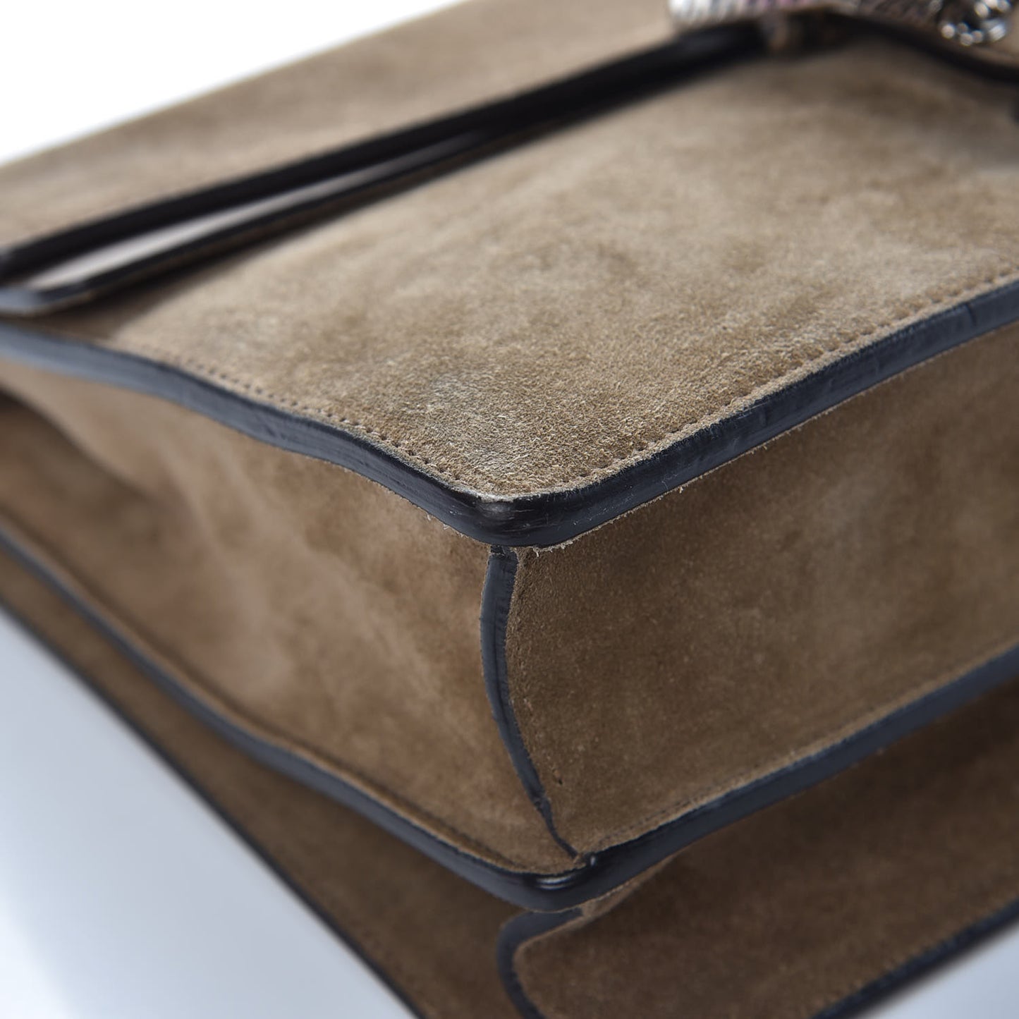 Suede Medium Dionysus Shoulder Bag Taupe