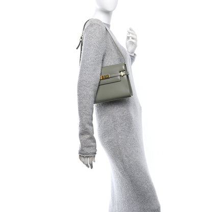 Saint Laurent Smooth Calfskin Small Manhattan Shoulder Bag Light Green 2 of 11