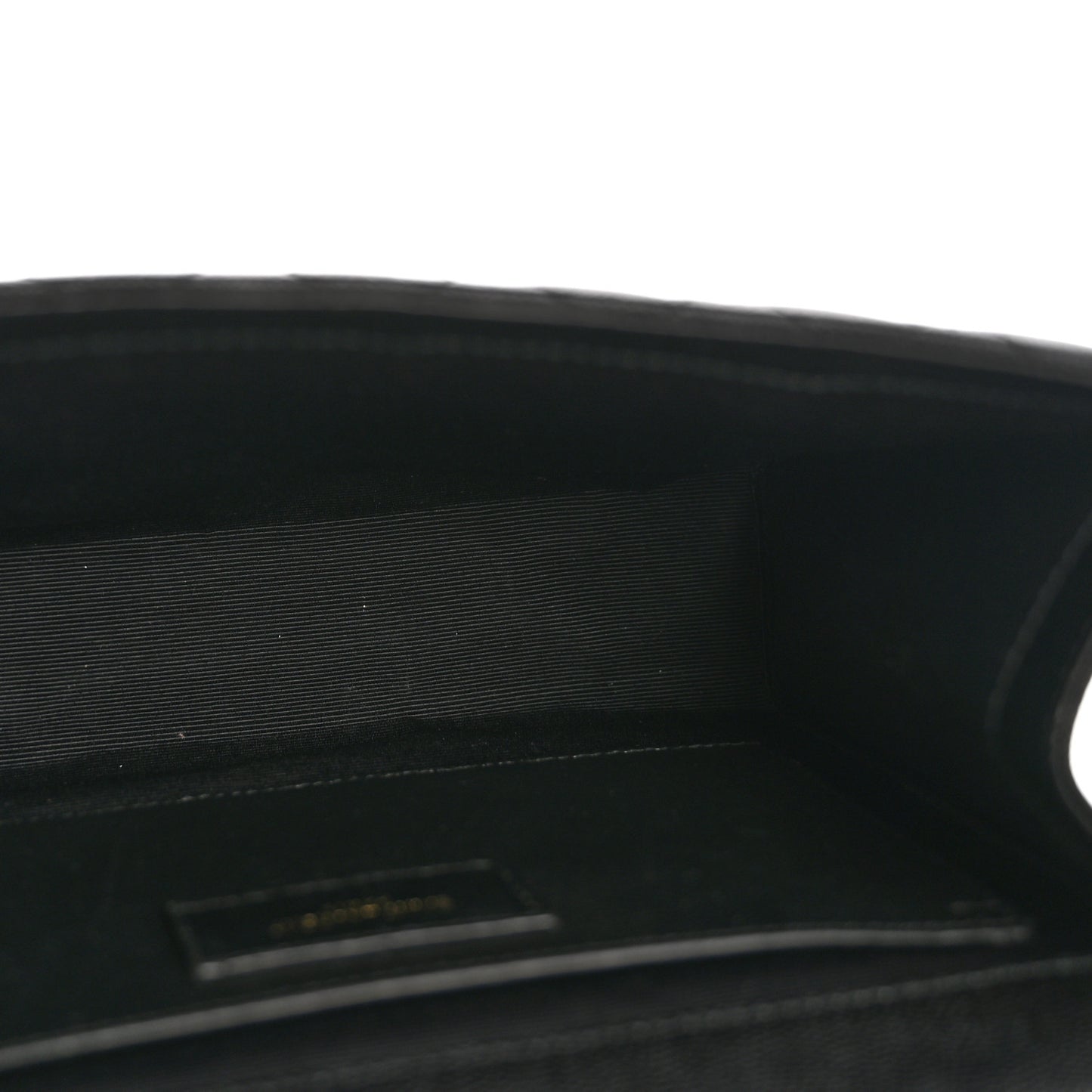 Grain De Poudre Textured Mixed Matelasse Triquilt Medium Monogram Satchel Black