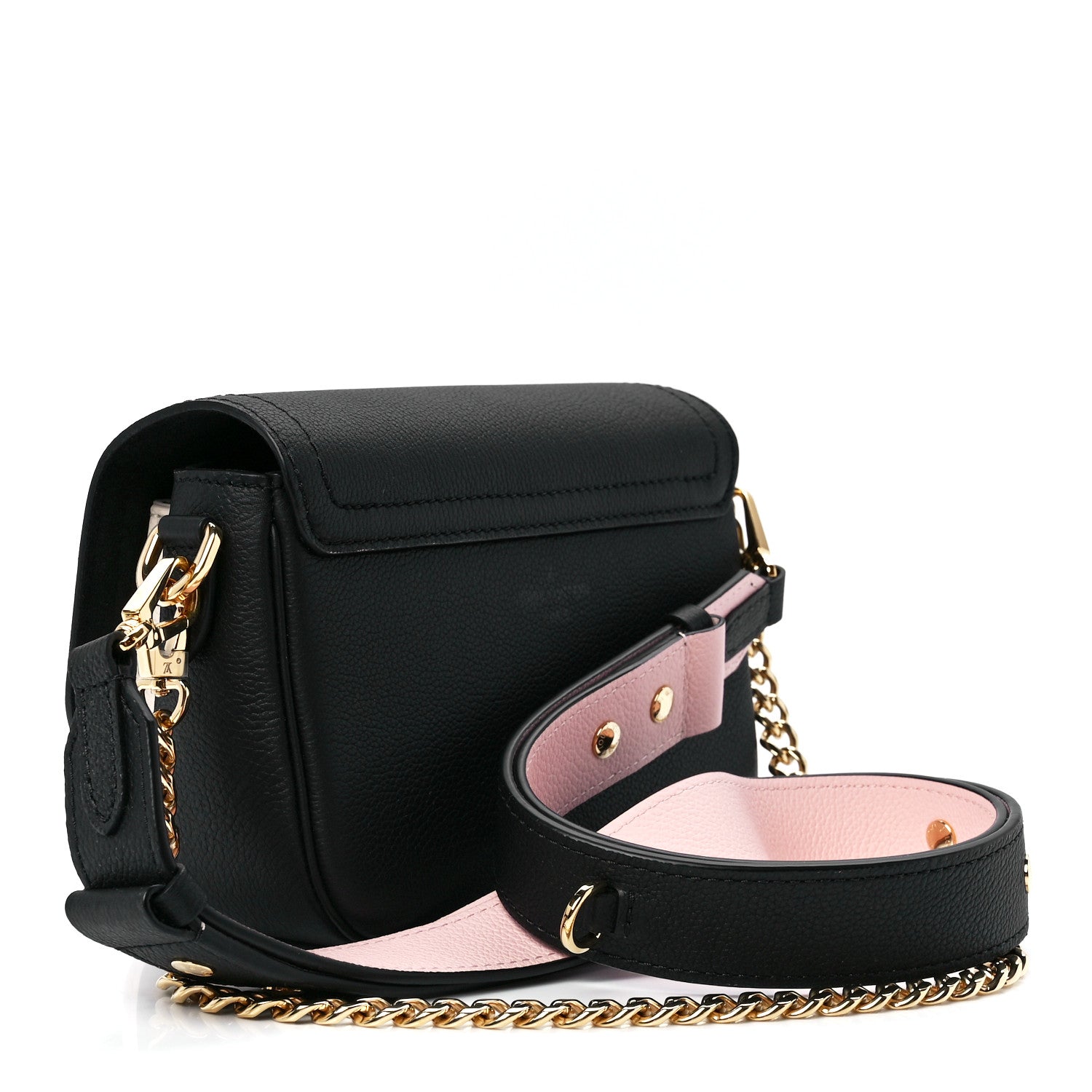 Louis Vuitton Grained Calfskin Lockme Tender Black 3 of 10