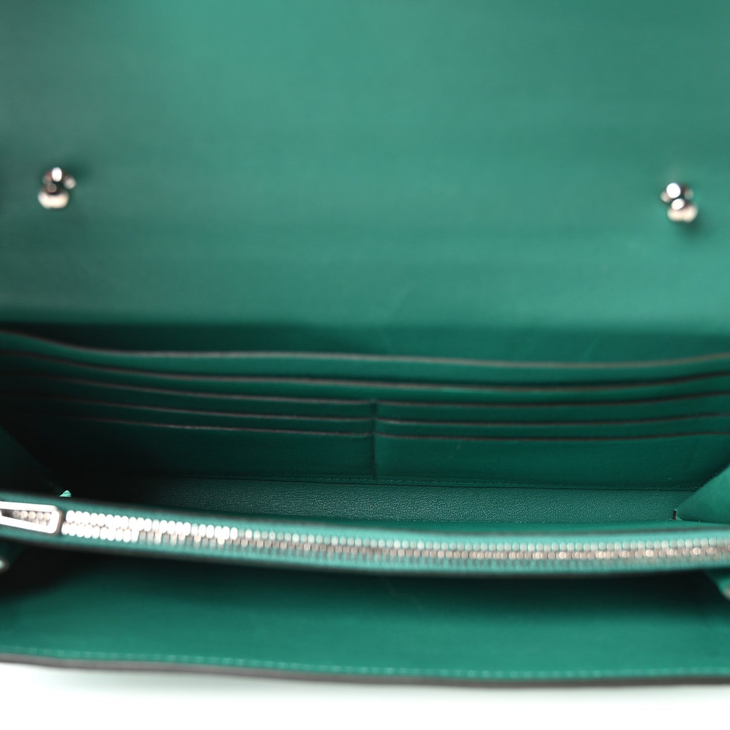 Matte Alligator Constance Long Wallet To Go Vert Jade
