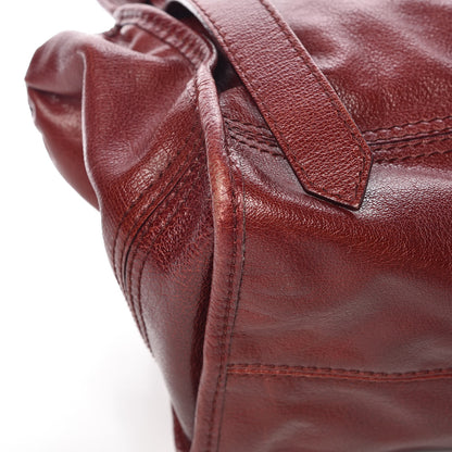 Burberry Calfskin Ashmore Tote Burgundy 12 of 17