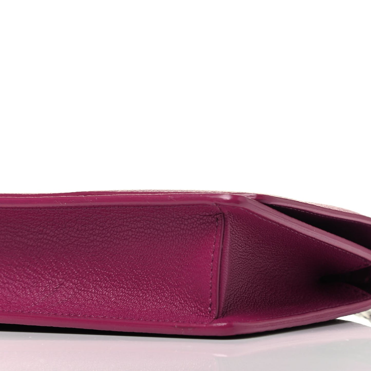 Sugar Goatskin Pandora Chain Wallet Orchid Purple