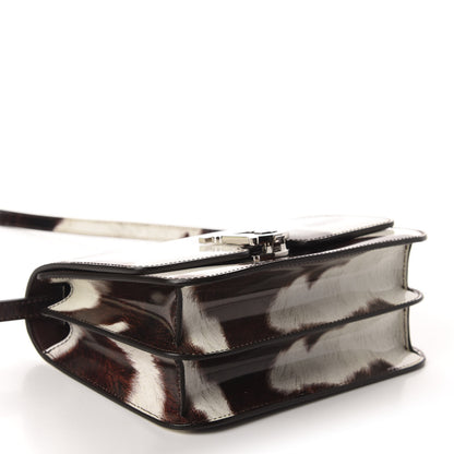 Burberry Patent Calfskin Cow Print Small TB Bag 3 of 9