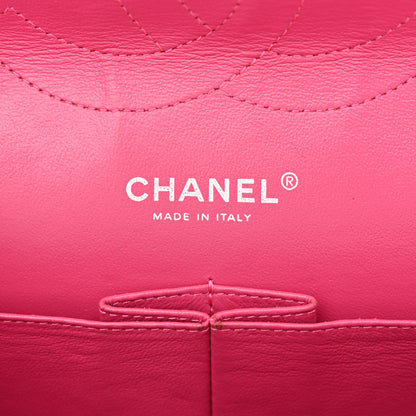 Chanel Patent Quilted Jumbo Double Flap Pink 6 of 17