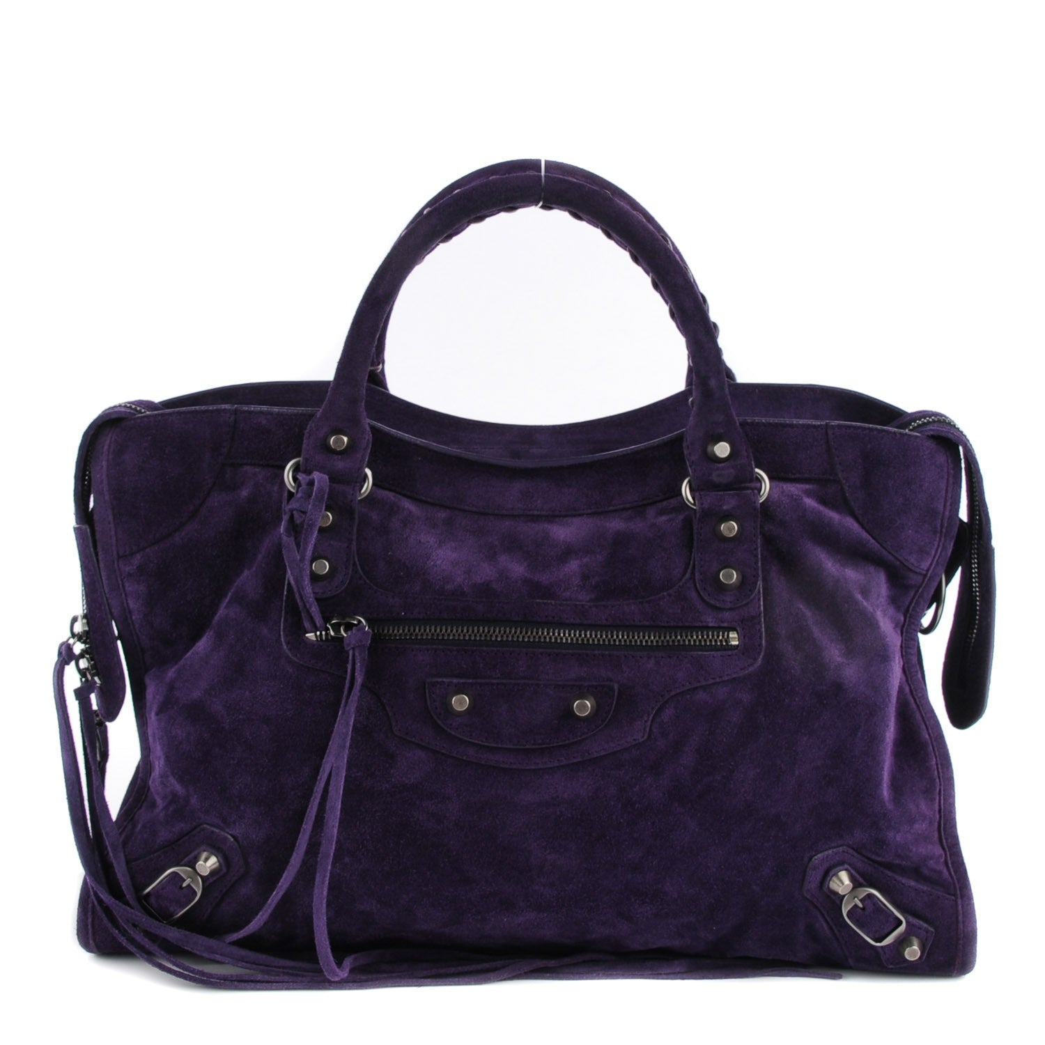 Balenciaga Baby Daim Suede City Purple 1 of 15
