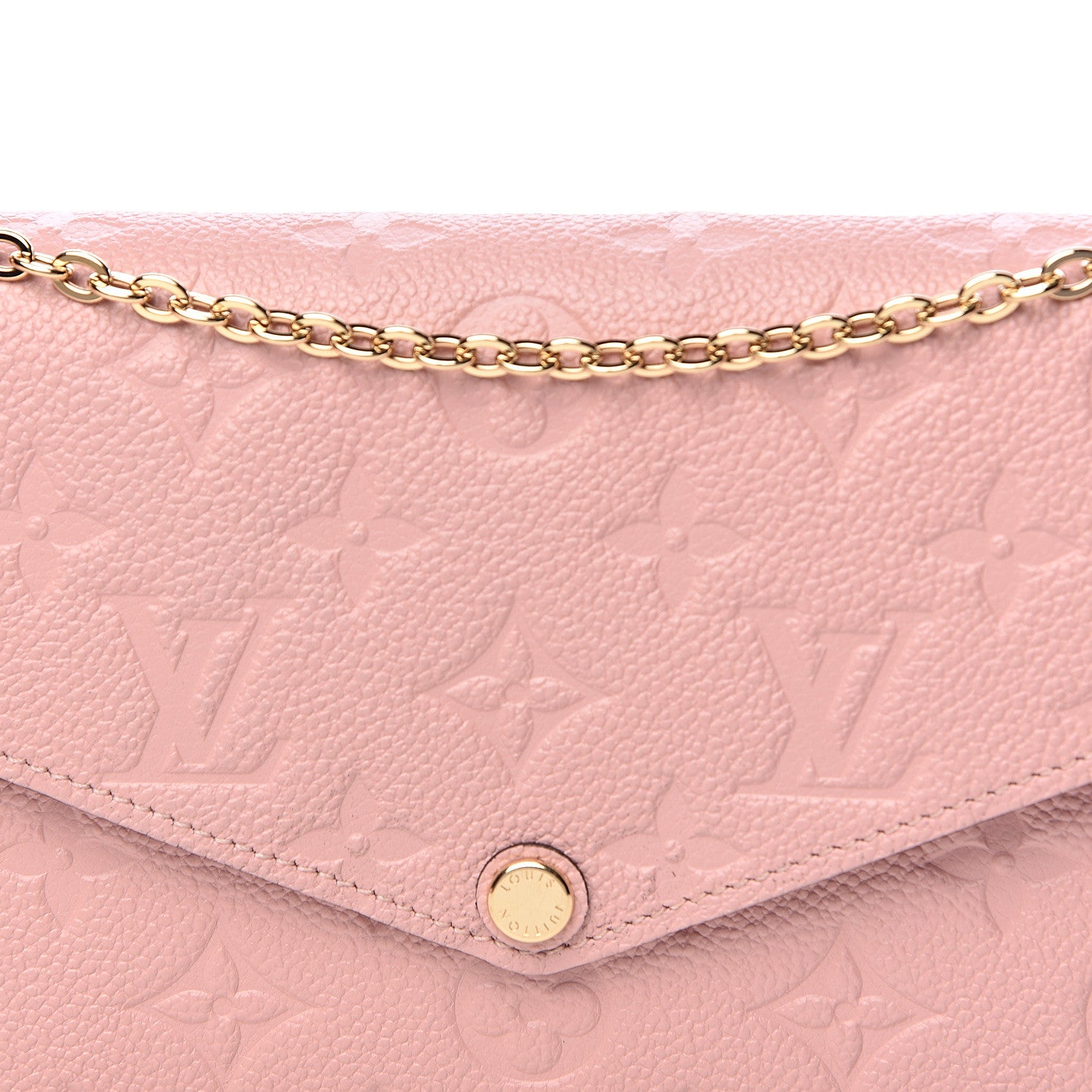 Louis Vuitton Empreinte Pochette Felicie Chain Wallet Rose Poudre 9 of 12