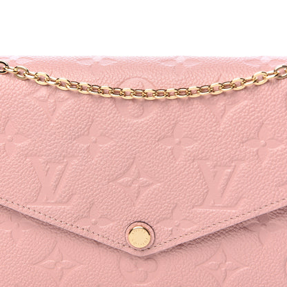 Louis Vuitton Empreinte Pochette Felicie Chain Wallet Rose Poudre 9 of 12