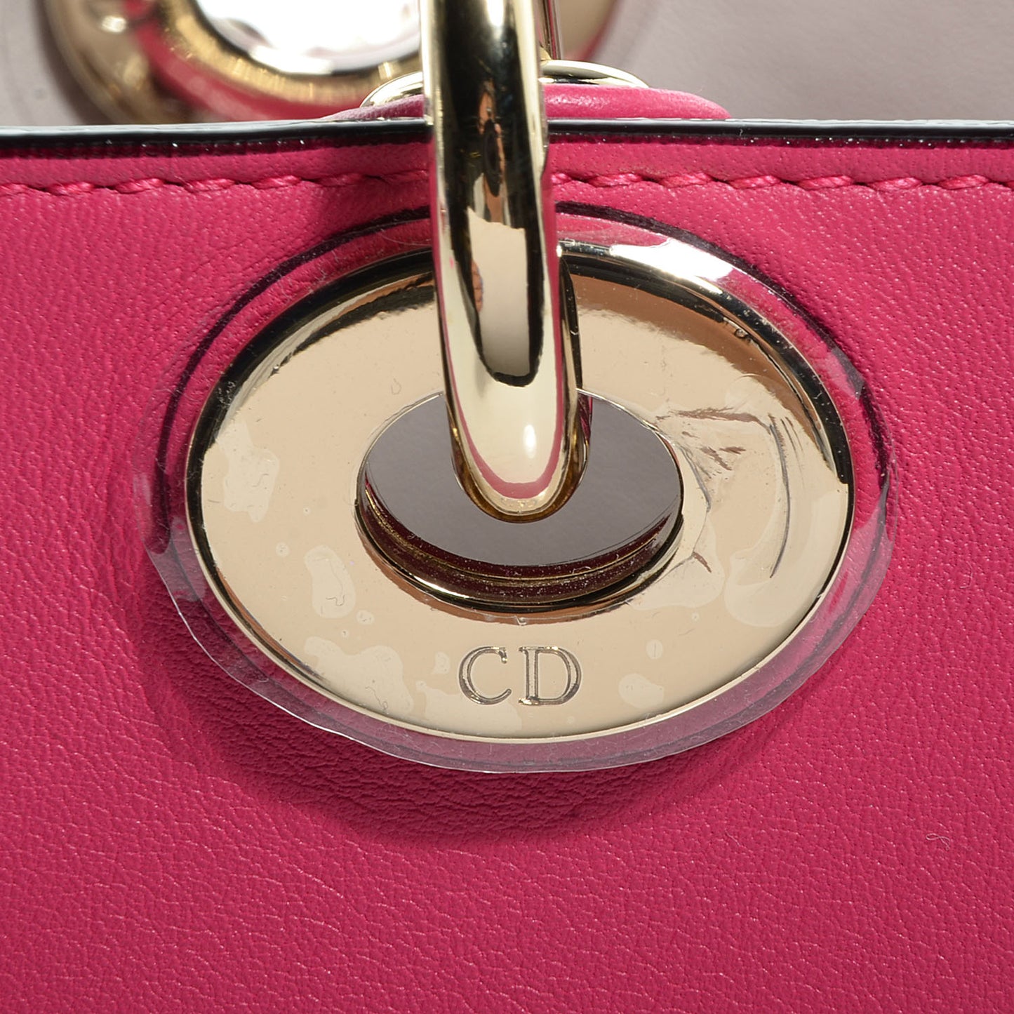 Calfskin Small Diorissimo Tote Fuchsia