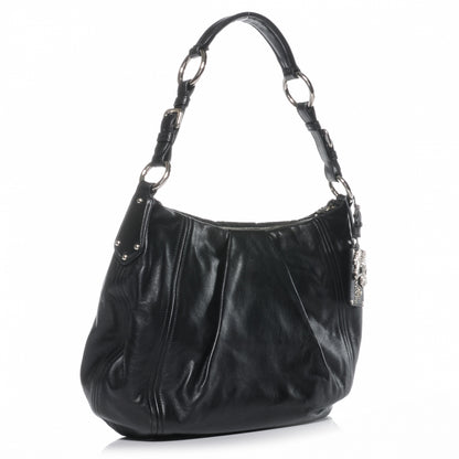 Prada Soft Calf Pleated Hobo Nero Black 3 of 10