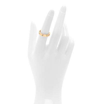 Cartier 18K Pink Gold Diamond 4mm LOVE Wedding Band Ring 52 6 2 of 4