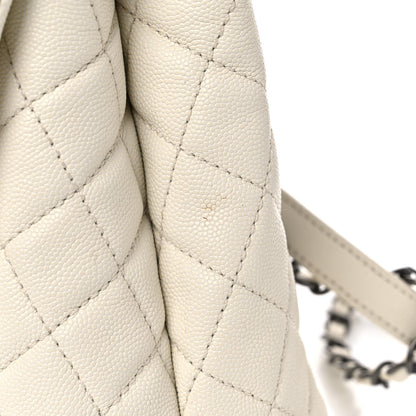 Chanel Caviar Lizard Quilted Small Coco Handle Flap Ivory 20 of 24