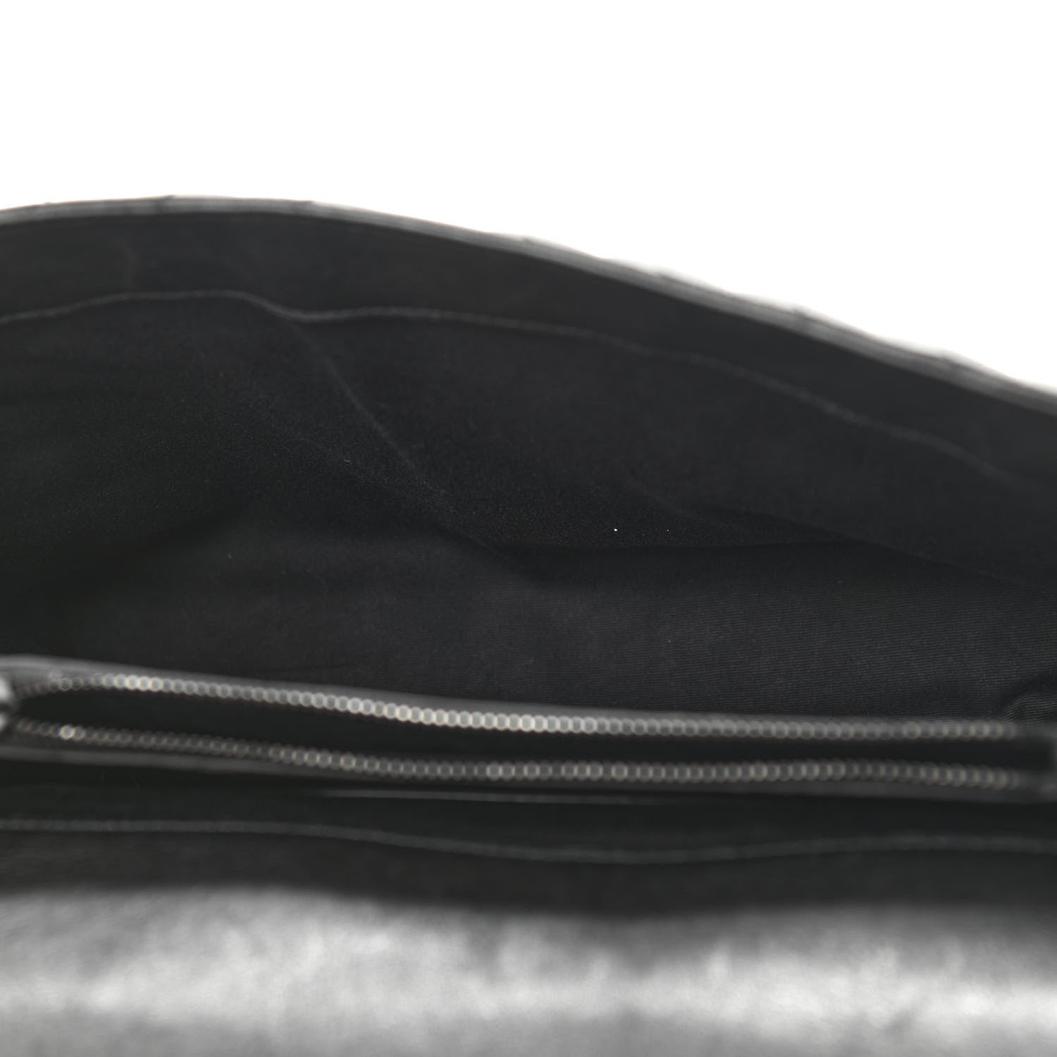 Saint Laurent Sheepskin Matelasse Chevron Monogram Monochrome Large College Satchel Black 5 of 9