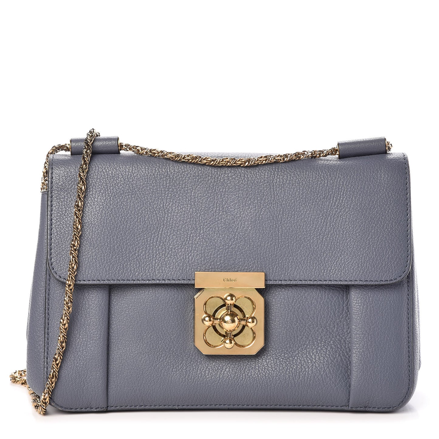 Goatskin Medium Elsie Shoulder Bag Street Blue